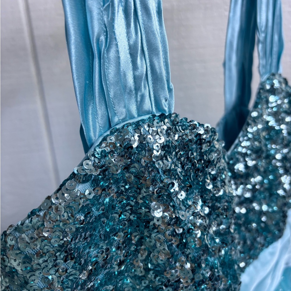 Deb Sequined Prom Dress - Picture 3 of 4